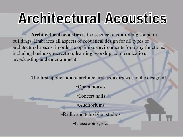 Architectural Acoustics Pdf
